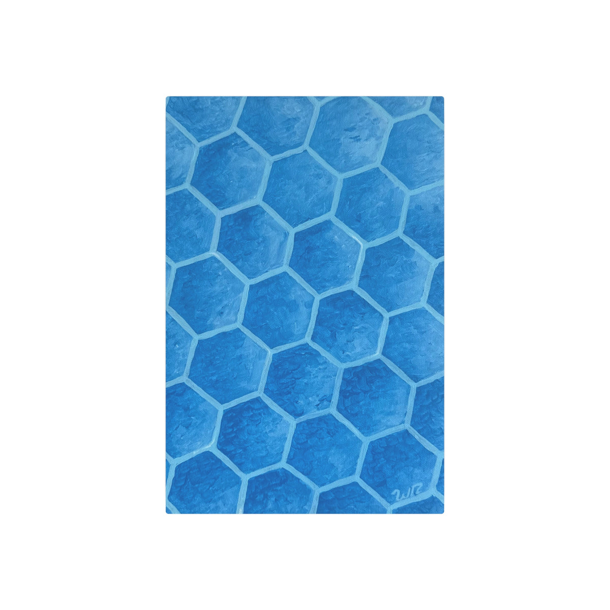 Blueberry Honeycombs - Metal Art Print