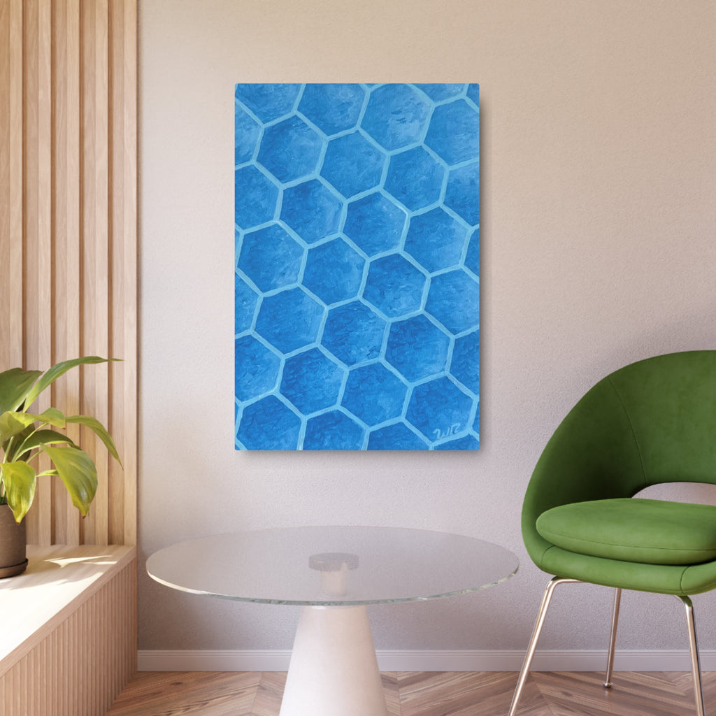 Blueberry Honeycombs - Metal Art Print