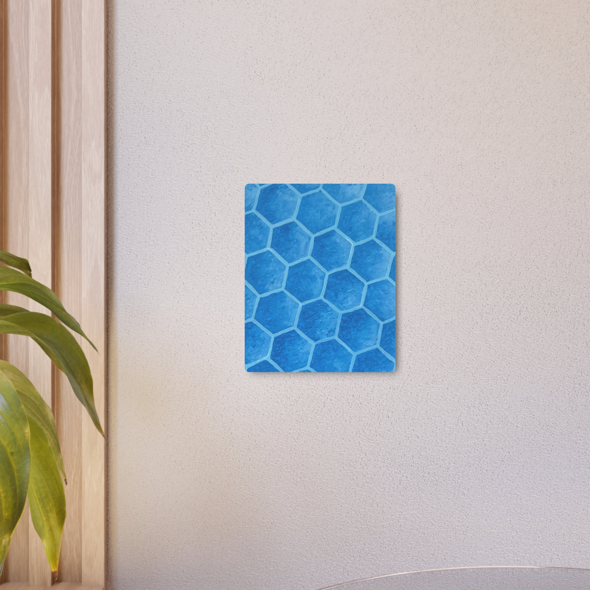 Blueberry Honeycombs - Metal Art Print