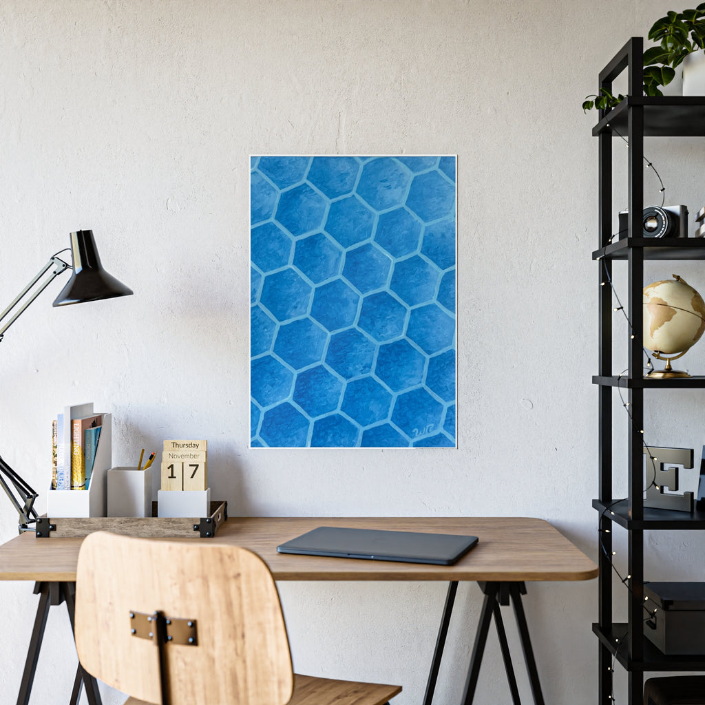 Blueberry Honeycombs - Gloss Art Print