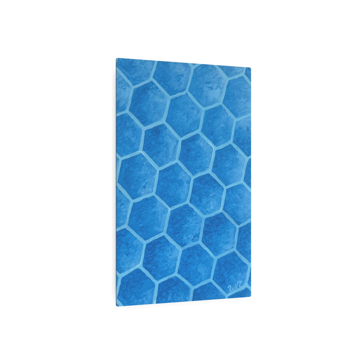 Blueberry Honeycombs - Metal Art Print