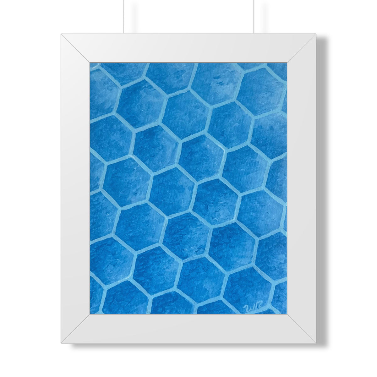 Blueberry Honeycombs - Framed Vertical Poster
