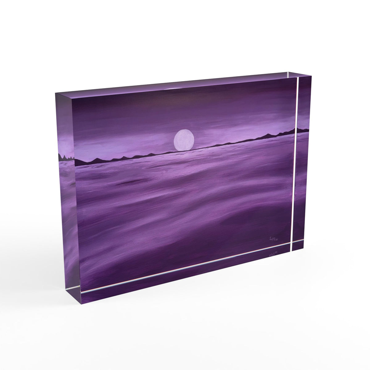 Purple Ocean Eclipse - Photo Block