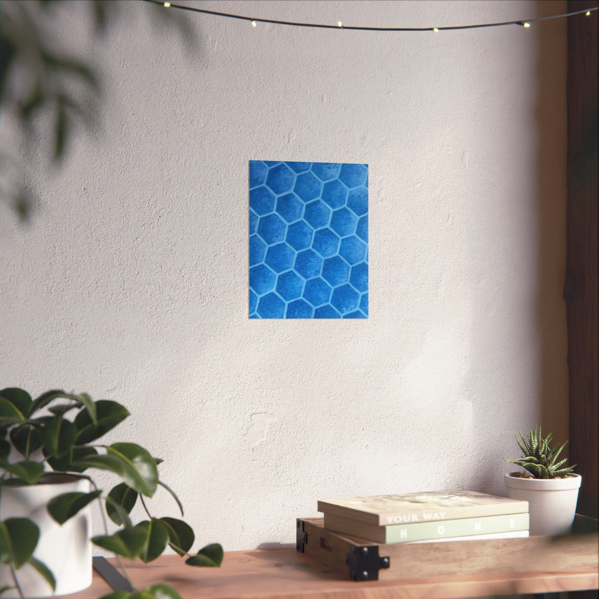 Blueberry Honeycombs - Matte Art Print