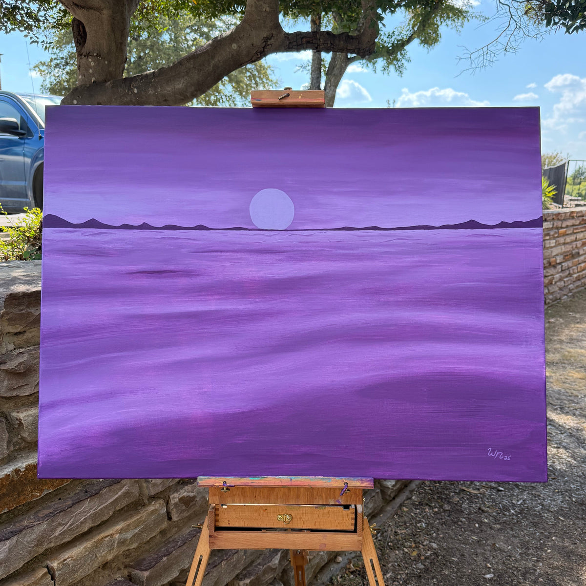 Purple Ocean Eclipse