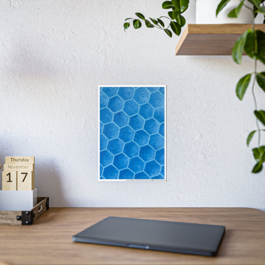 Blueberry Honeycombs - Gloss Art Print