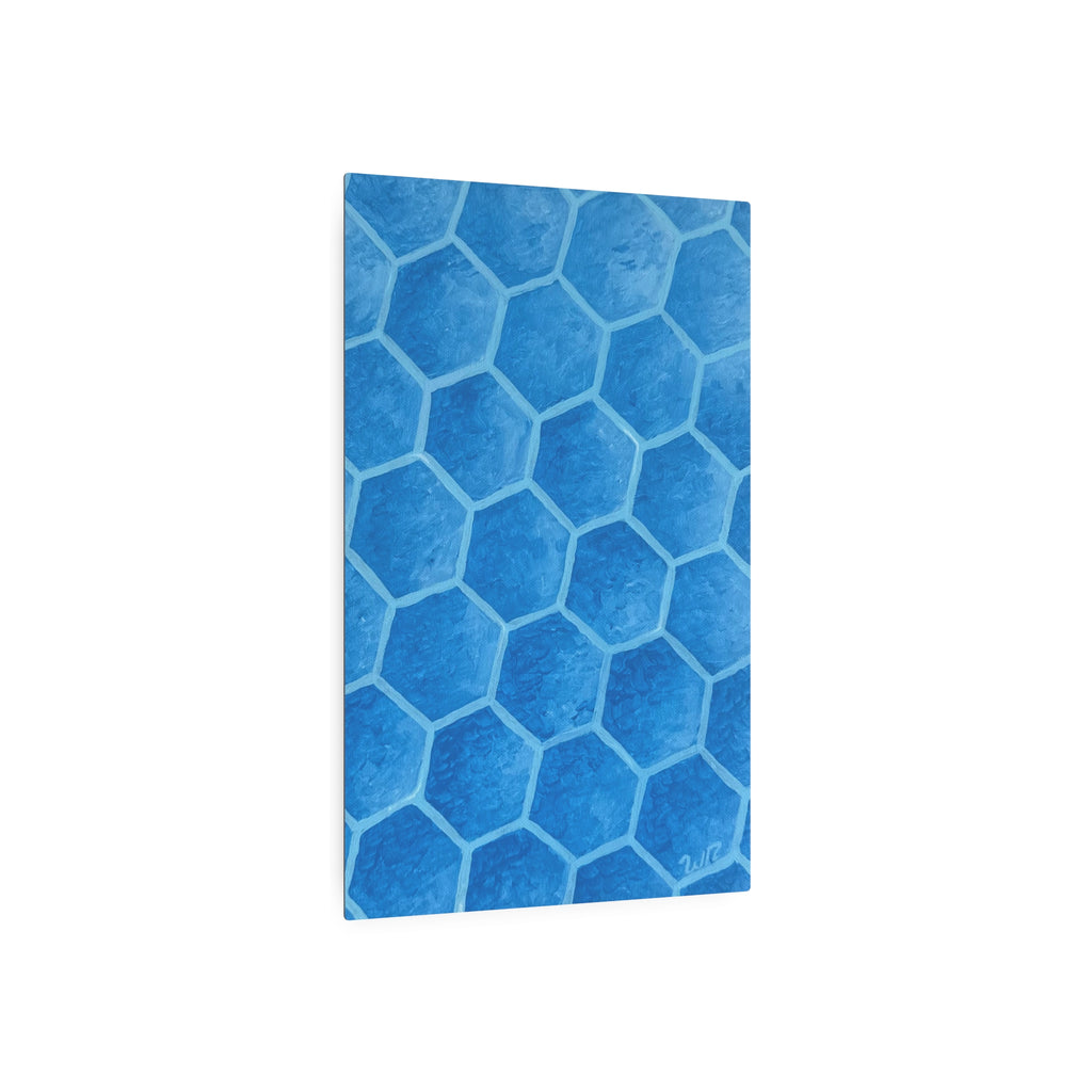 Blueberry Honeycombs - Metal Art Print