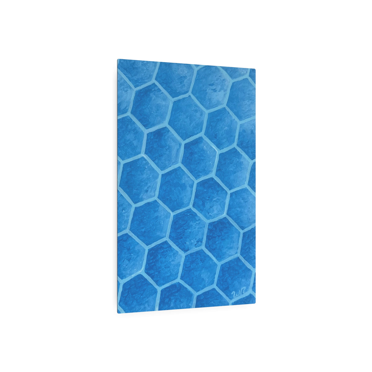 Blueberry Honeycombs - Metal Art Print