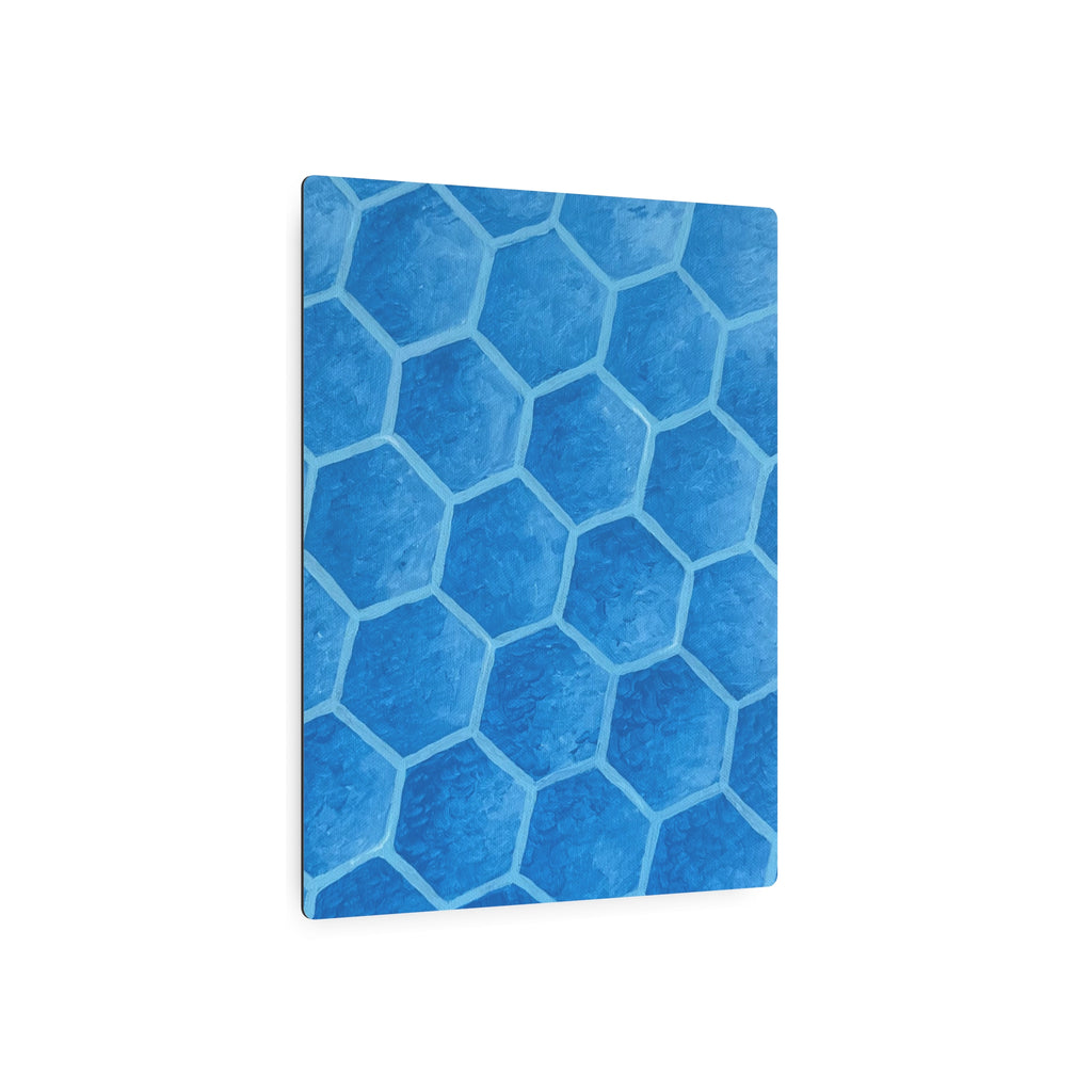 Blueberry Honeycombs - Metal Art Print