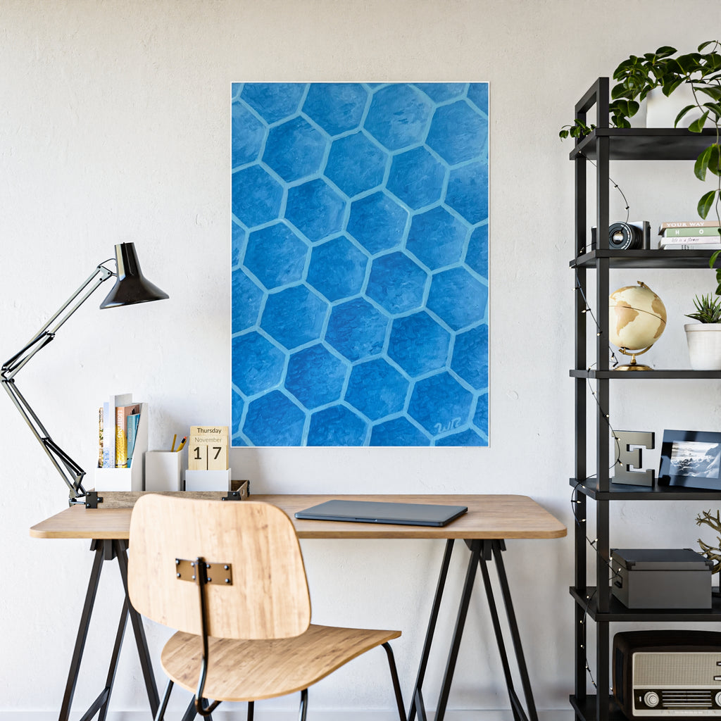Blueberry Honeycombs - Gloss Art Print
