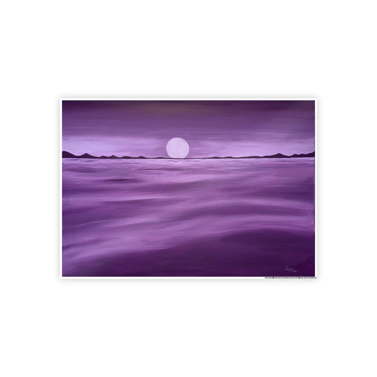 Purple Ocean Eclipse - Gloss Posters