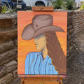 Western Cowgirl Sunset