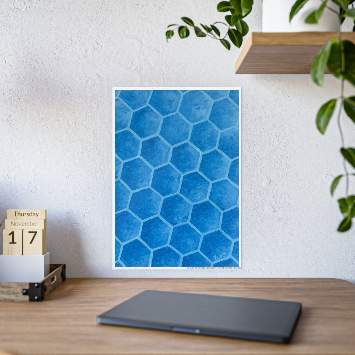 Blueberry Honeycombs - Gloss Art Print