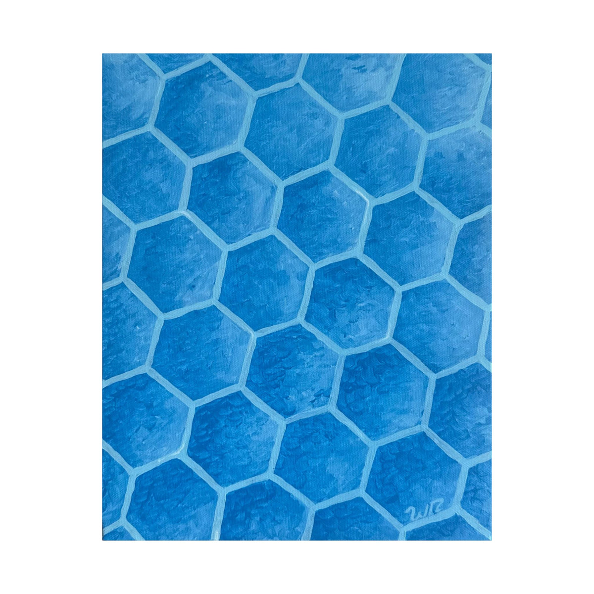 Blueberry Honeycombs - Matte Art Print