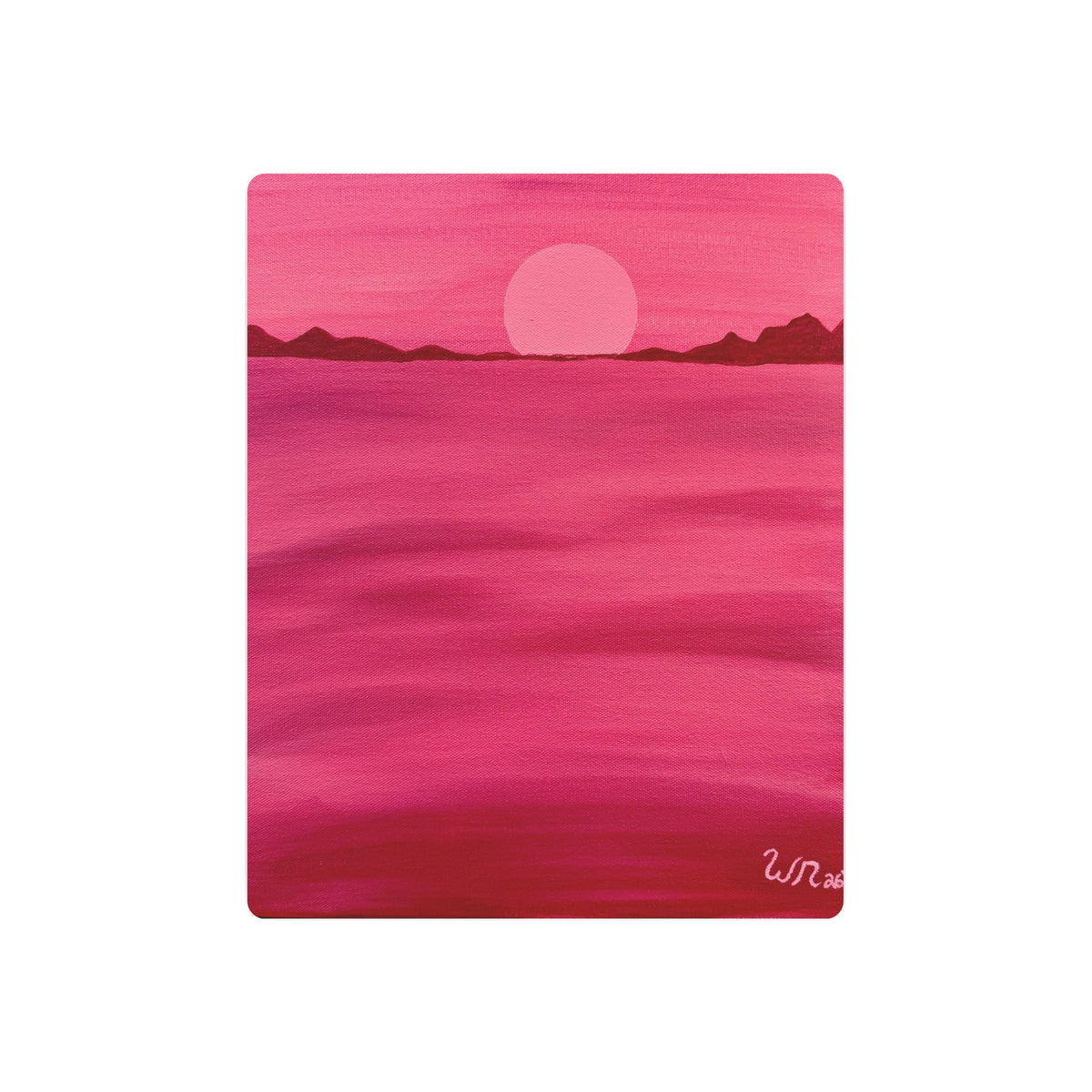 Red Ocean Eclipse - Metal Art Print