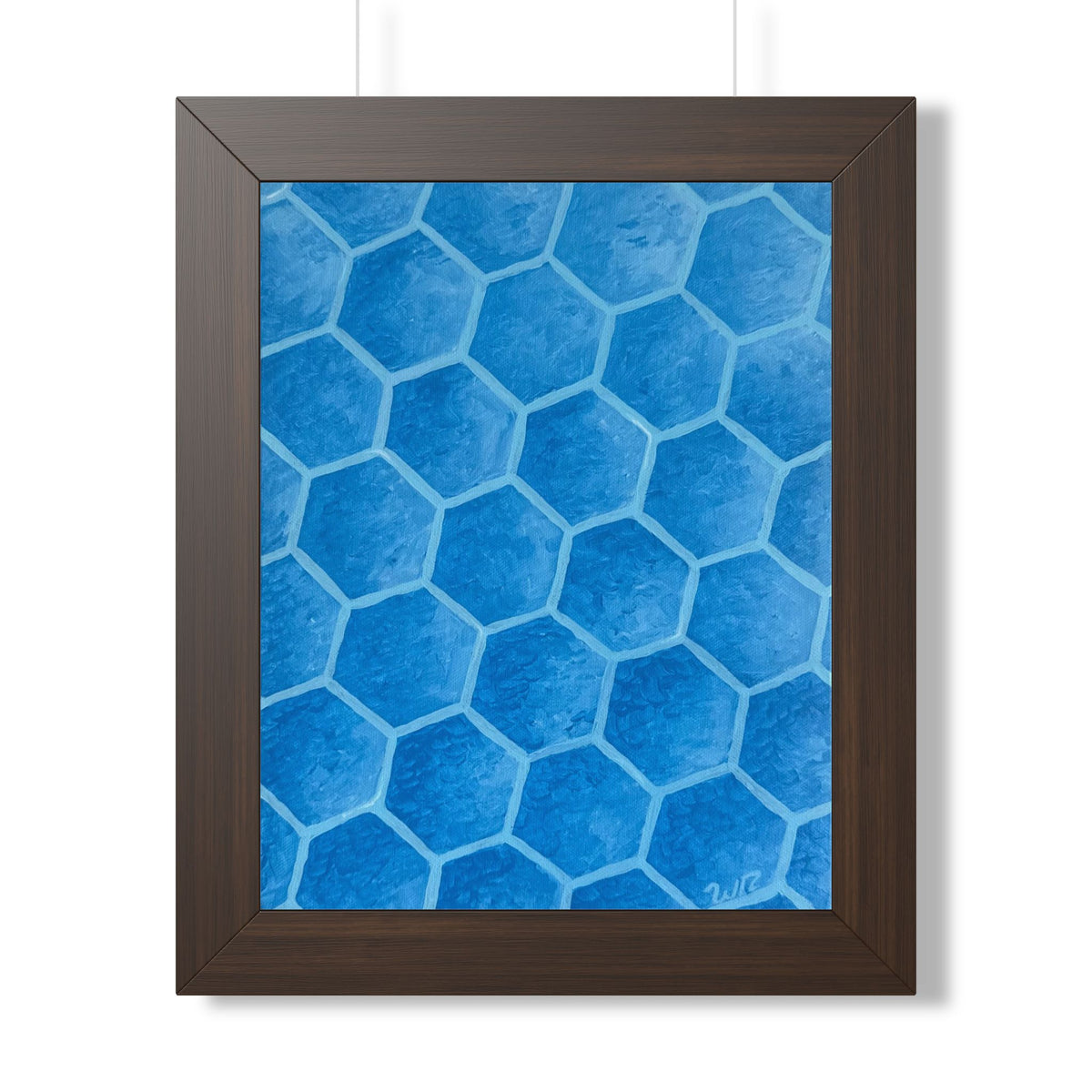Blueberry Honeycombs - Framed Vertical Poster