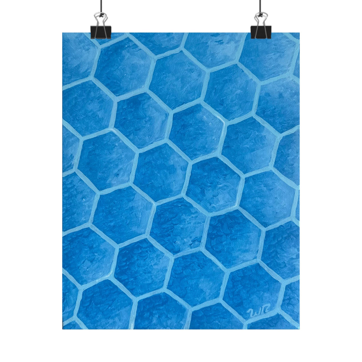 Blueberry Honeycombs - Matte Art Print