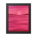 Red Ocean Eclipse - Framed Art Print