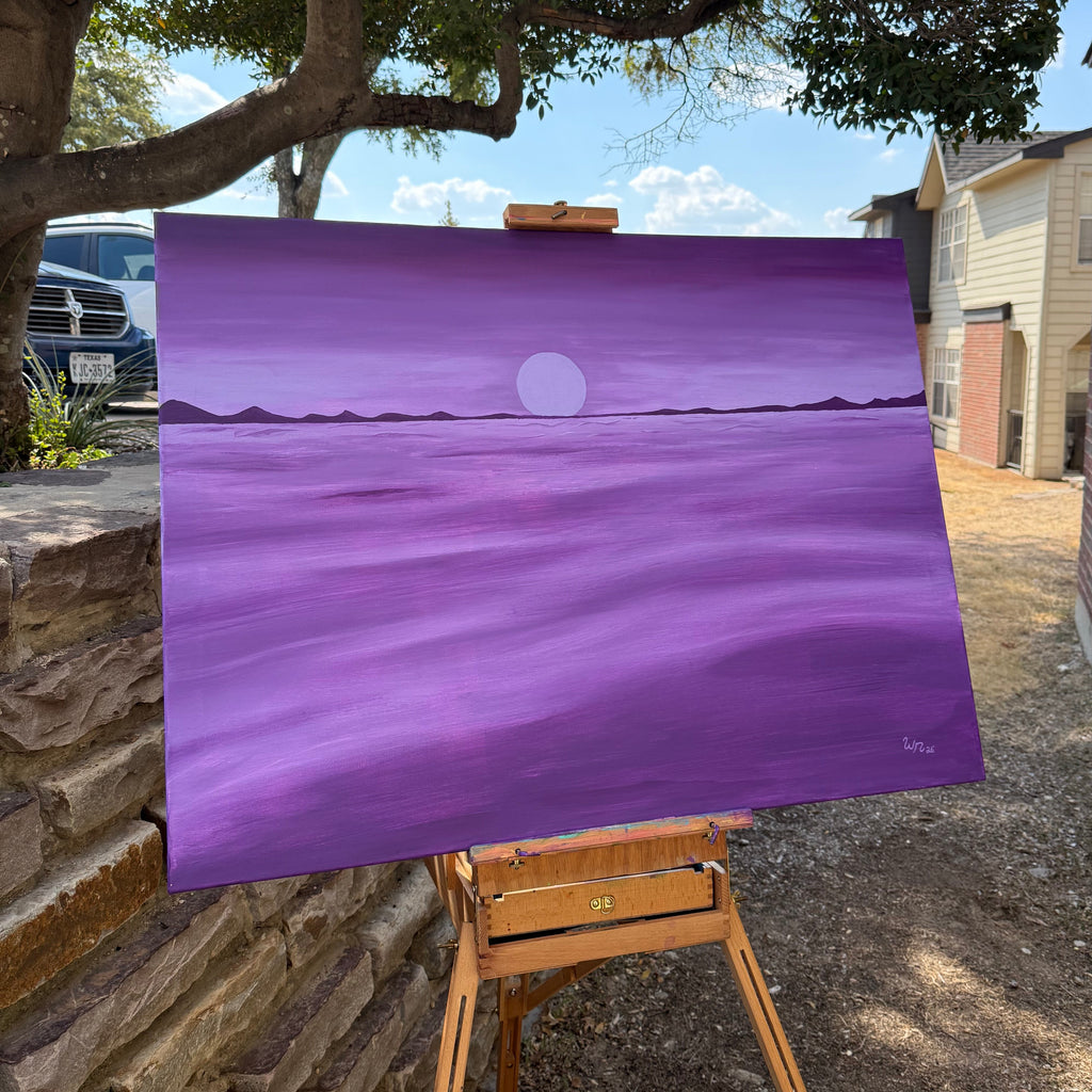 Purple Ocean Eclipse