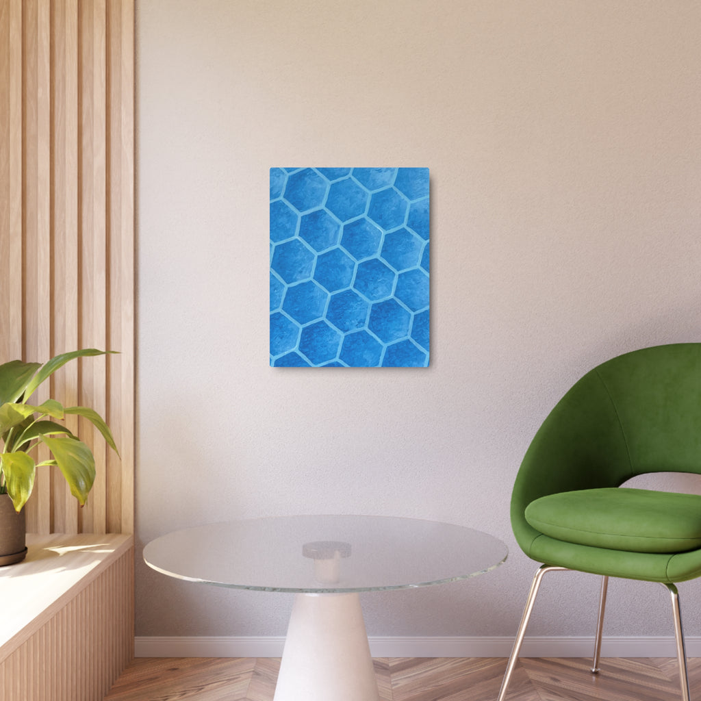 Blueberry Honeycombs - Metal Art Print