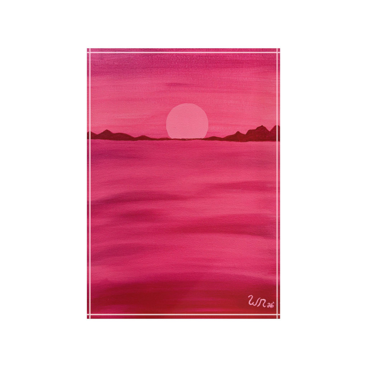 Red Ocean Eclipse - Art Block