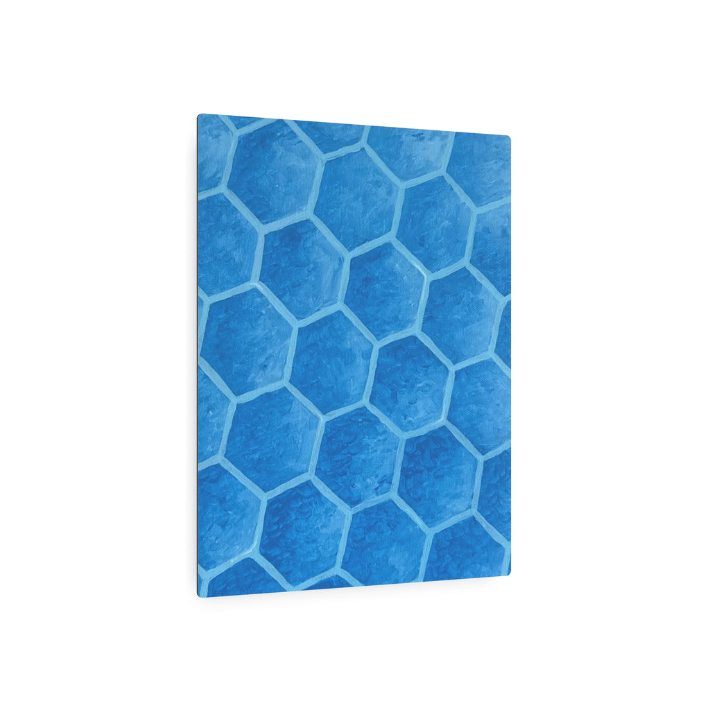 Blueberry Honeycombs - Metal Art Print