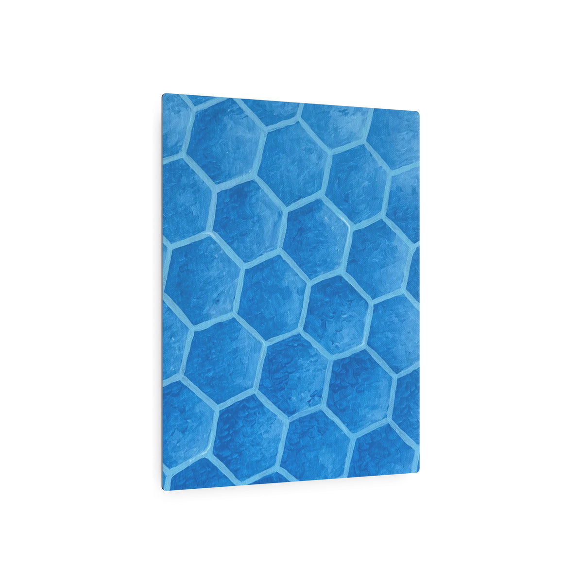Blueberry Honeycombs - Metal Art Print