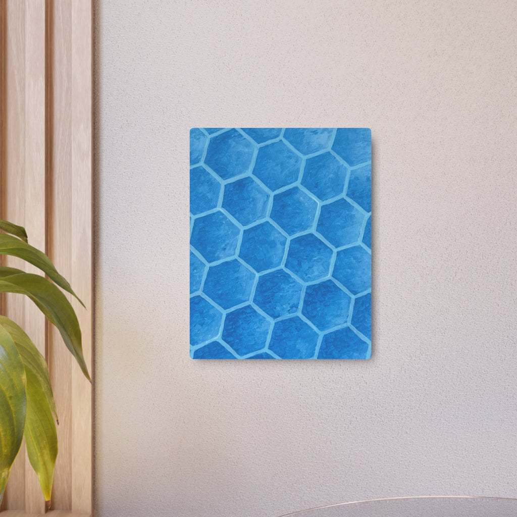 Blueberry Honeycombs - Metal Art Print