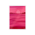 Red Ocean Eclipse- Gloss Art Print