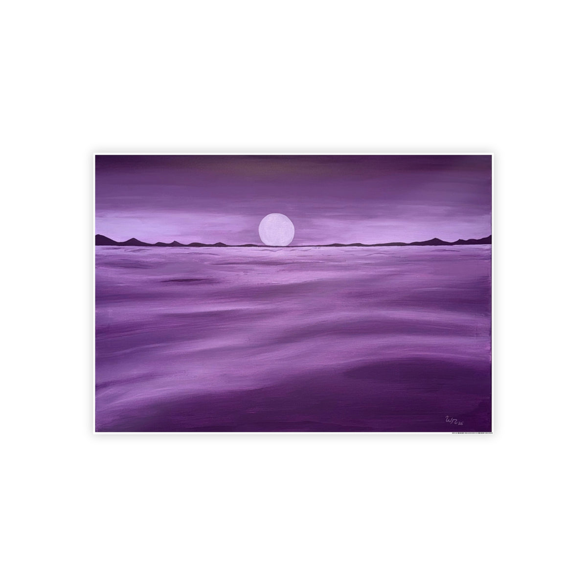 Purple Ocean Eclipse - Gloss Posters
