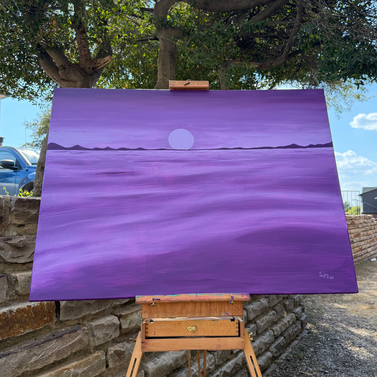 Purple Ocean Eclipse